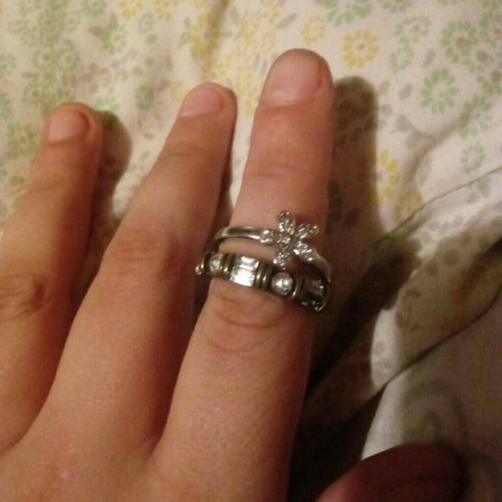 Small cute flower an a vintage ring